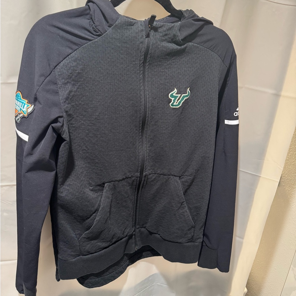 Adidas Black Jacket with Gasparilla Bowl Patch